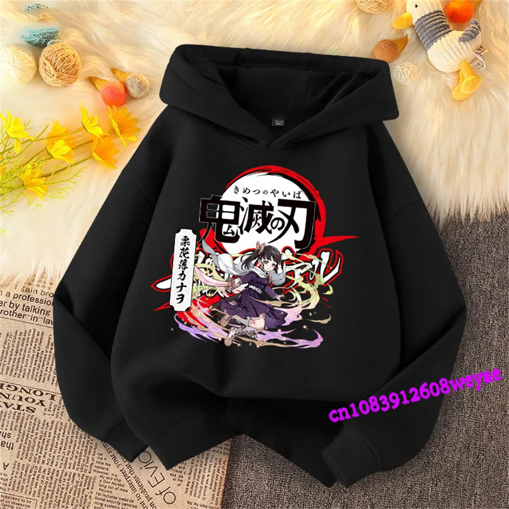 Demon Slayer Kids Hoodie – Anime Print Sweatshirt
