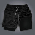 Demon Slayer Double-Layer Sports Shorts – Anime Print