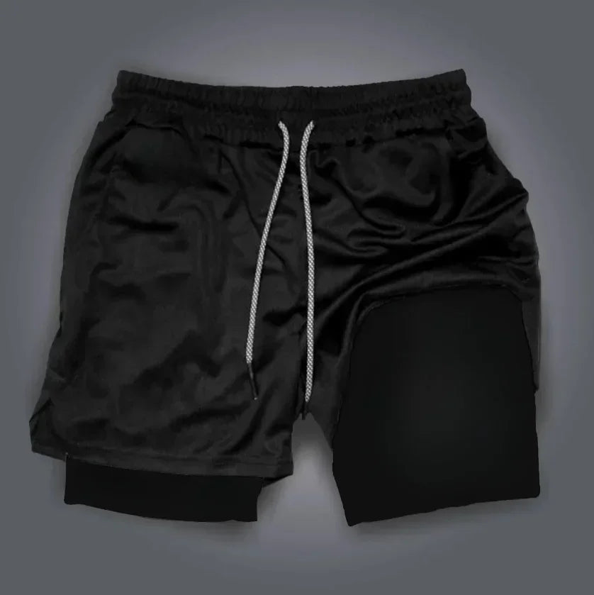 Demon Slayer Double-Layer Athletic Shorts