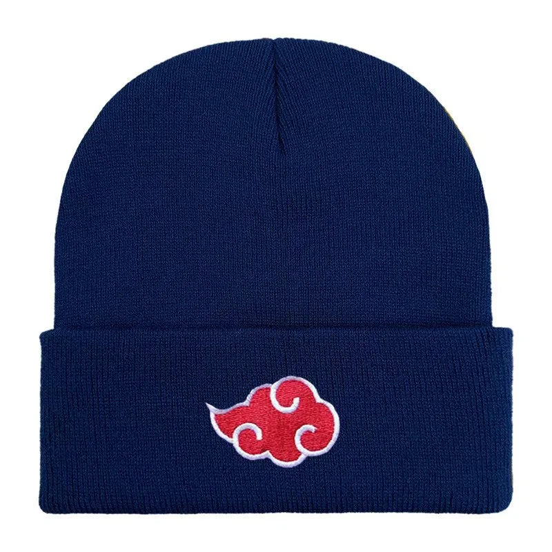 Akatsuki Embroidered Beanie – Naruto Anime Winter Hat