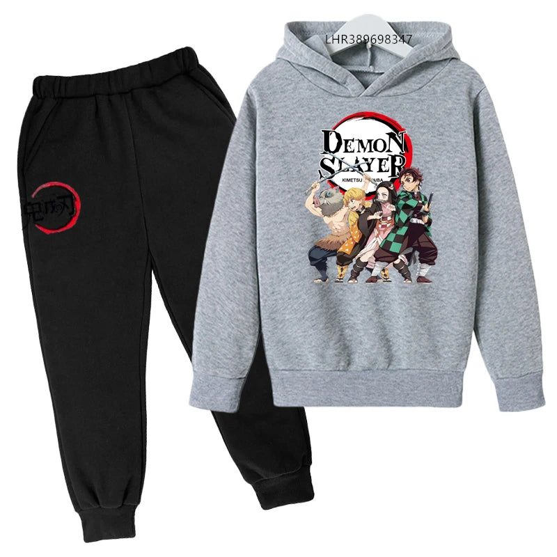 Anime Ninja Kids Hoodie & Pants Set