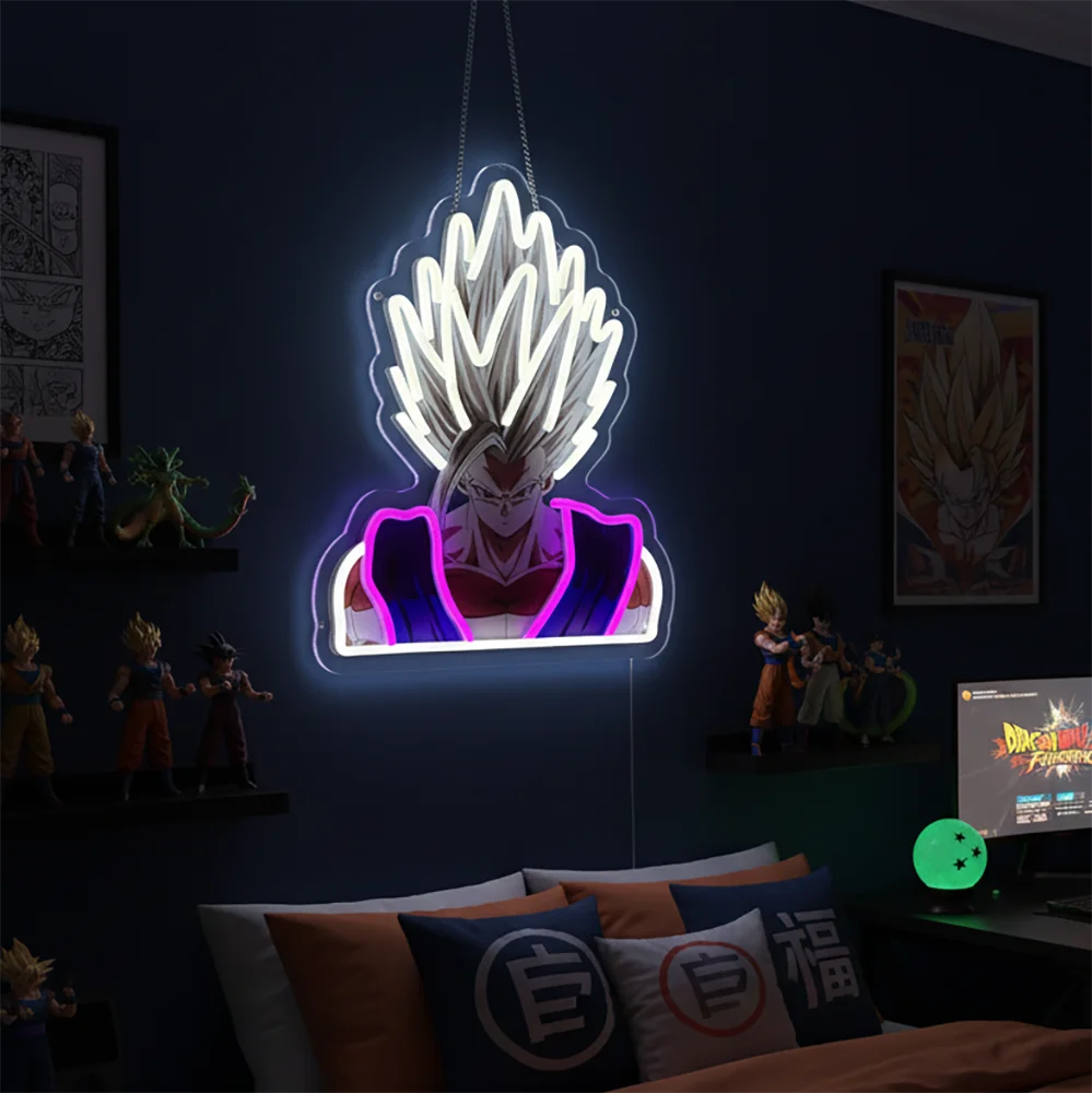 Pokémon & Dragon Ball Neon LED Light – Anime Wall Art