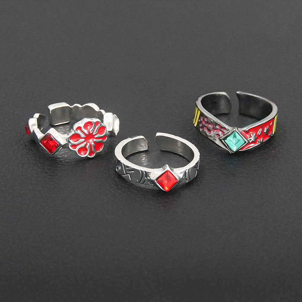 Demon Slayer Character Rings – Anime Adjustable Jewelry