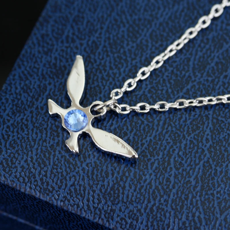 Silver Butterfly Crystal Necklace – Cosplay Jewelry