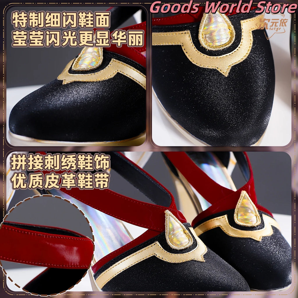 In stock Sandrone Cosplay Shoes Costume accessories Genshin Impact Sandrone Role Play Shoes Halloween Party Anime Game Shoes
