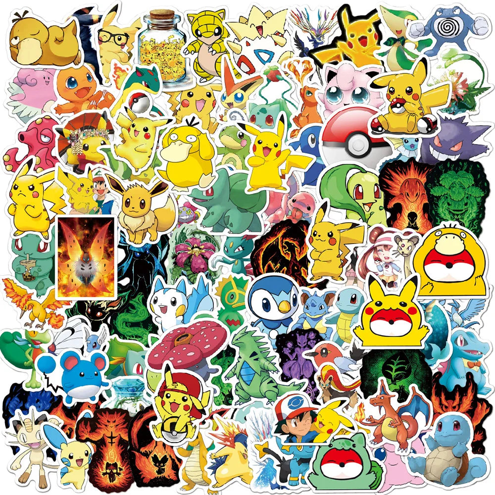 Pikachu Pokémon Decal Pack – Waterproof Stickers