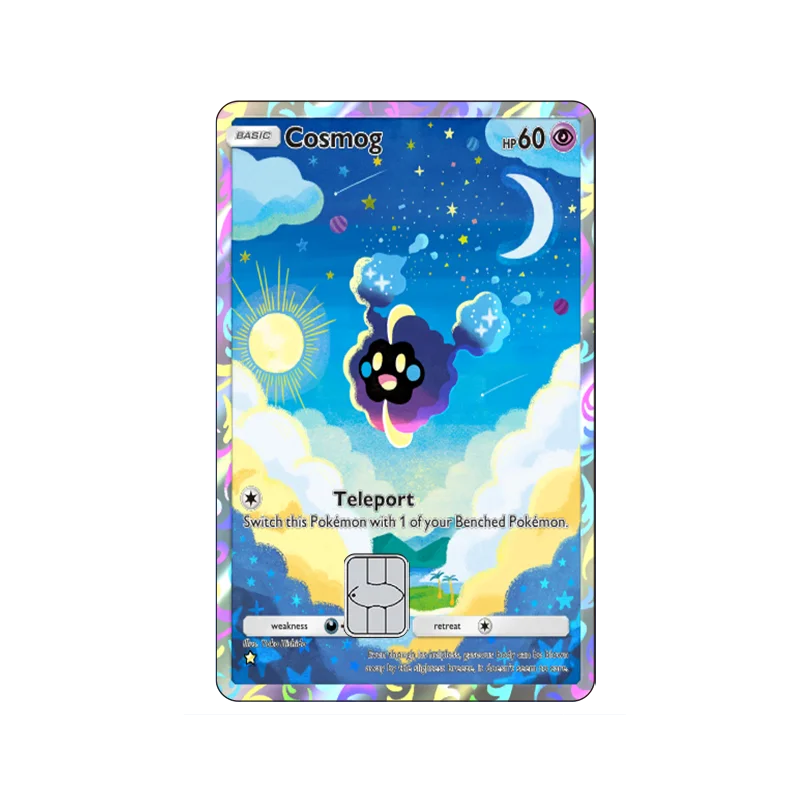Mewtwo Pokémon Card Skin Sticker – Credit Card Decal