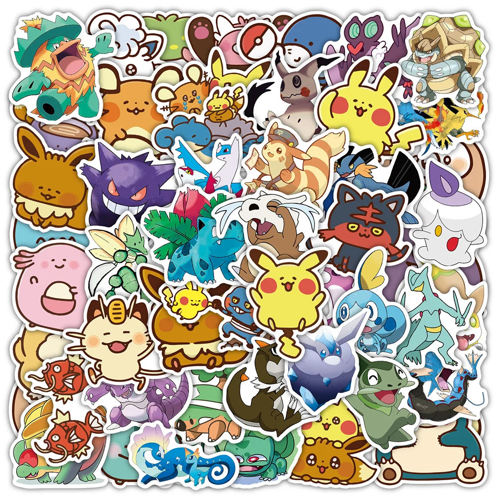Pikachu Pokémon Decal Pack – Waterproof Stickers