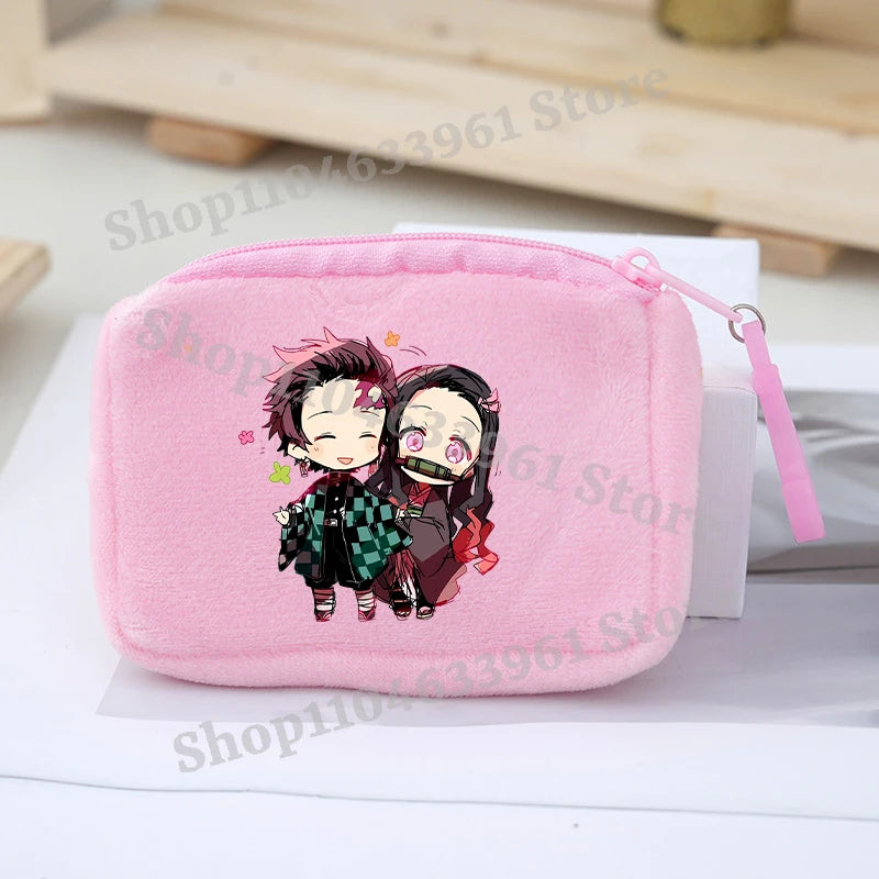 Demon Slayer Coin Purse – Anime Plush Mini Wallet