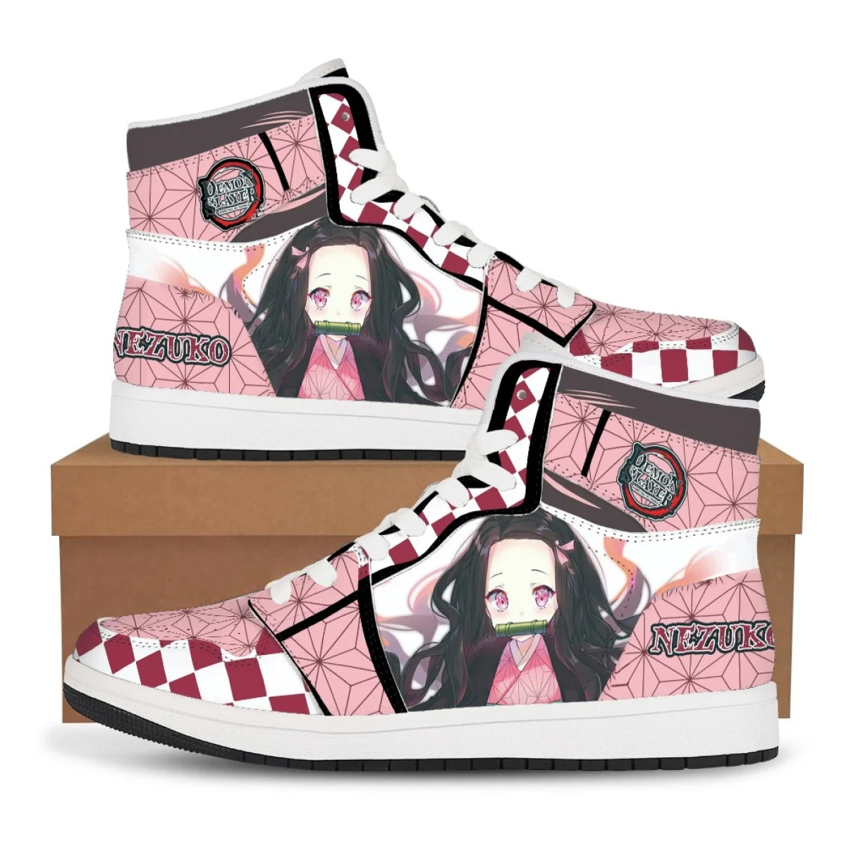 Demon Slayer Basketball Sneakers – Tanjiro & Nezuko Shoes
