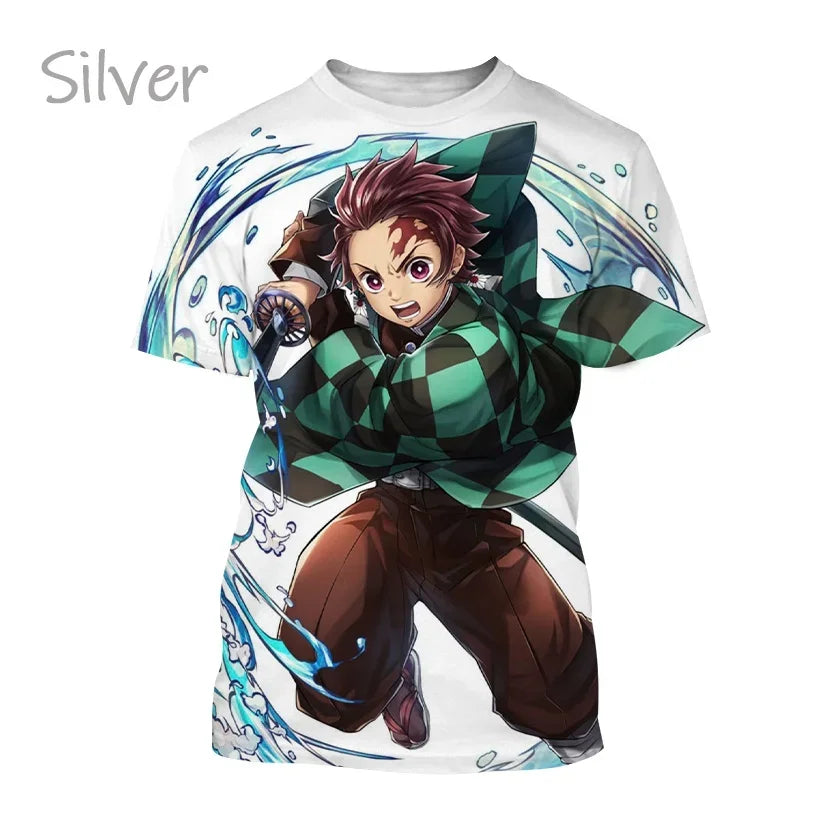 Tanjiro Kamado 3D T-Shirt – Demon Slayer Anime Tee