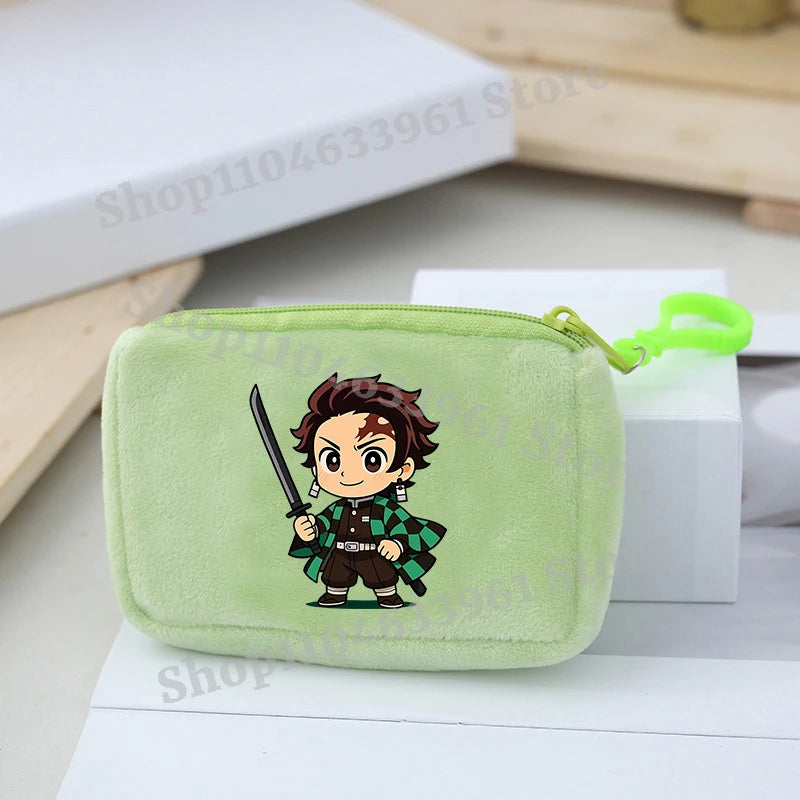 Demon Slayer Coin Purse – Anime Plush Mini Wallet