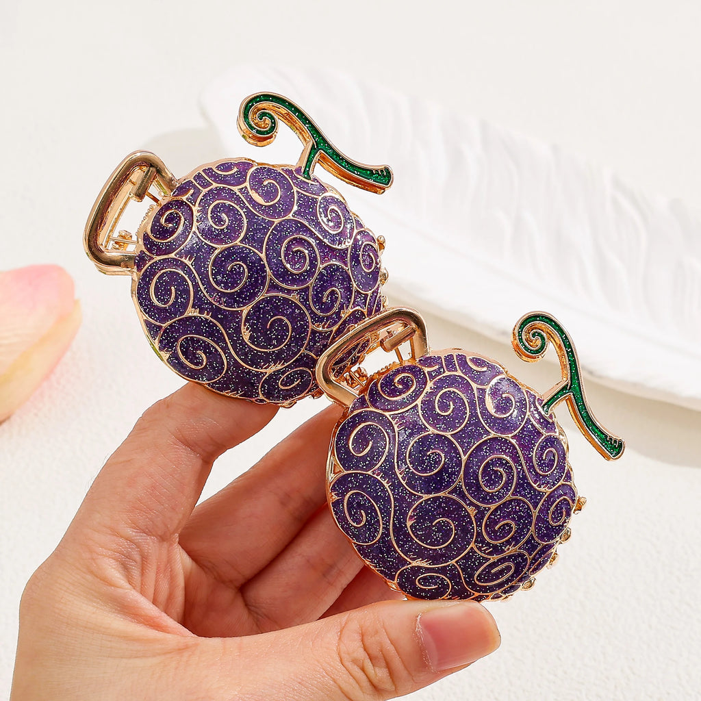 Devil Fruit Hair Claw Clip – One Piece Hair Accessory