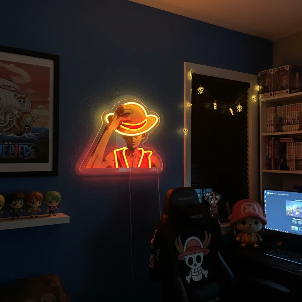 Pokémon & Dragon Ball Neon LED Light – Anime Wall Art