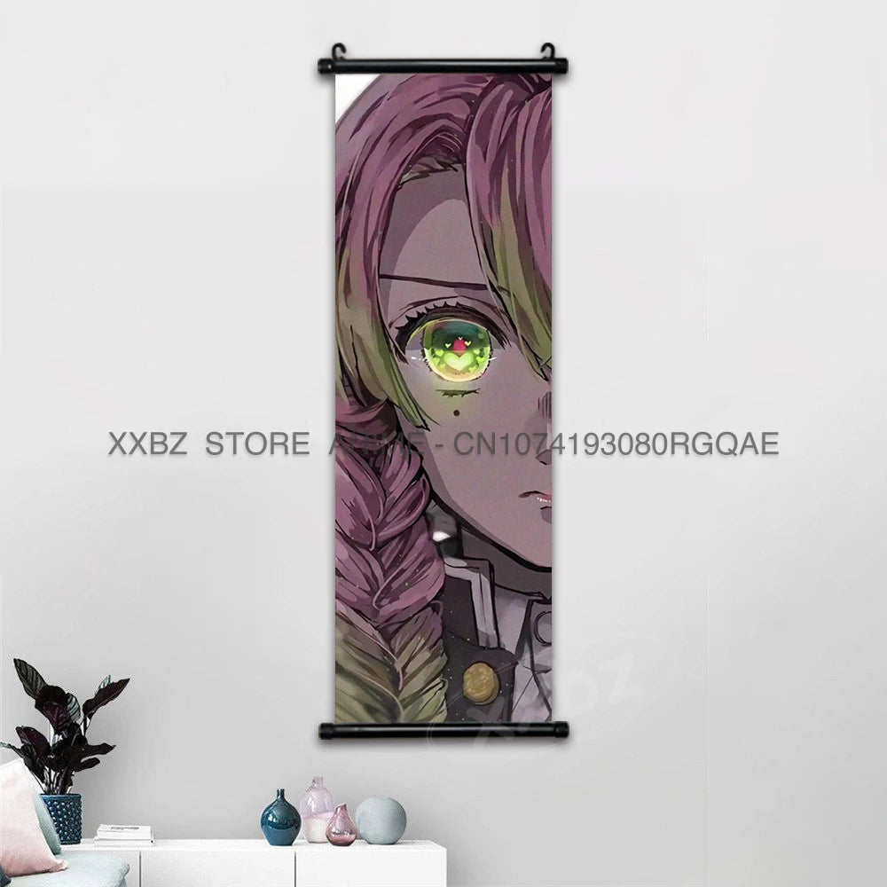 Shinobu Kocho Scroll Poster – Demon Slayer Canvas Wall Art