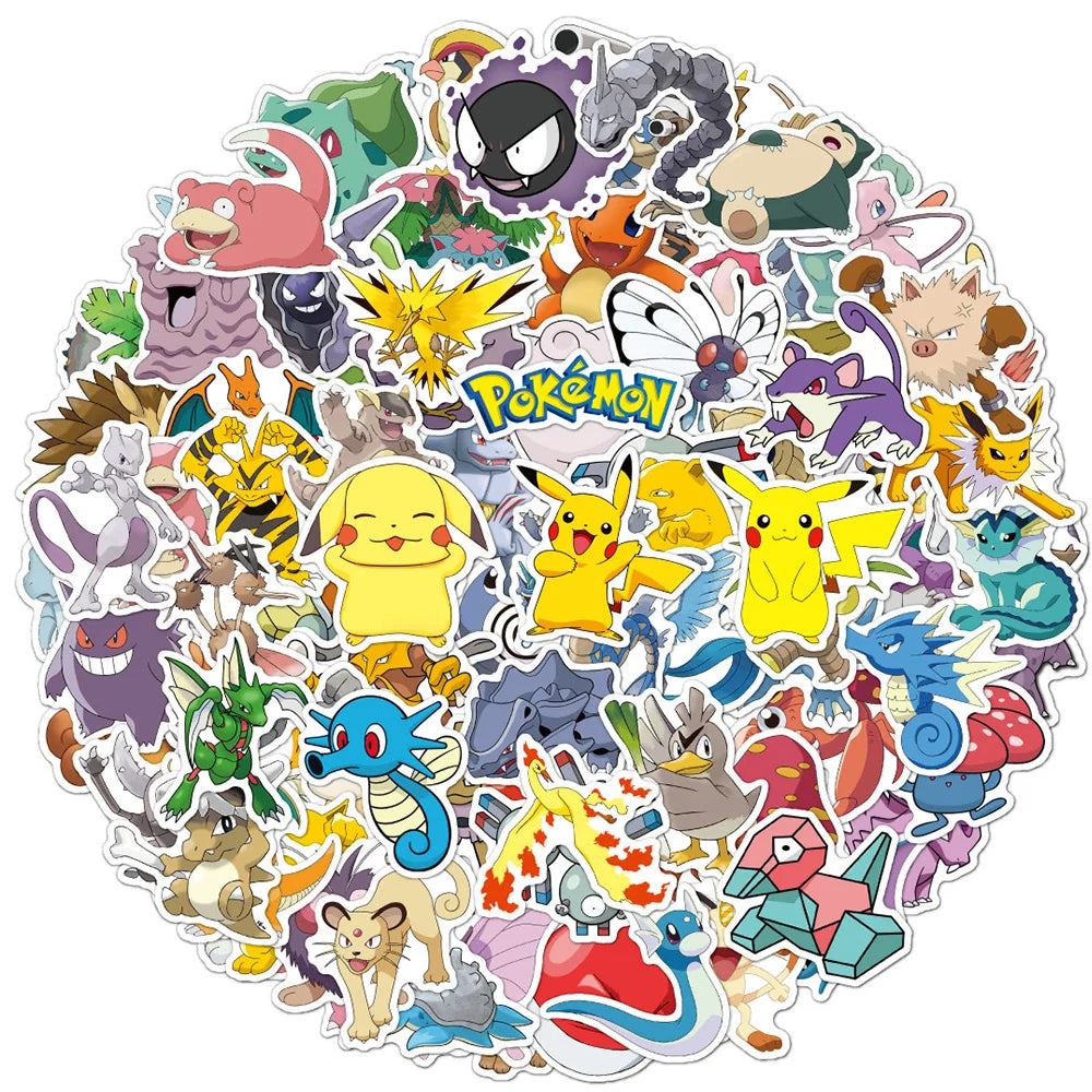 Pikachu Pokémon Decal Pack – Waterproof Stickers