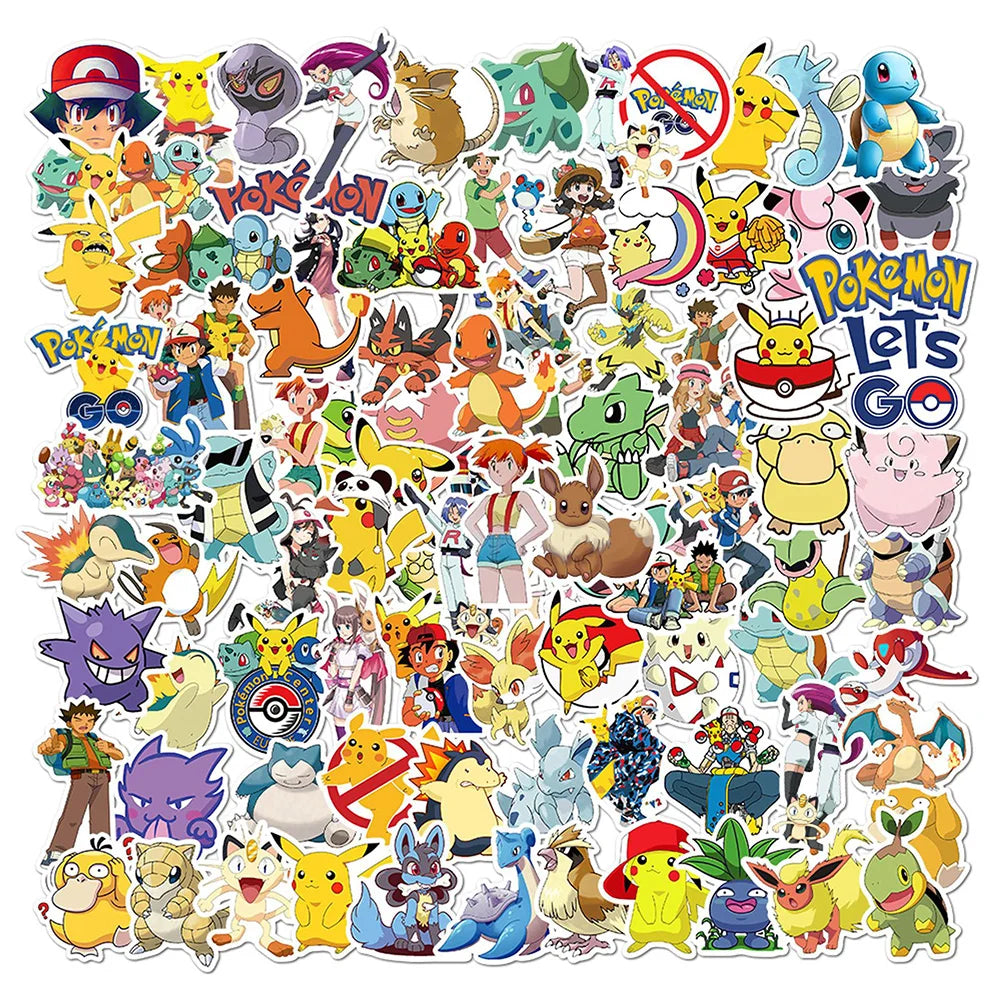 Pikachu Pokémon Decal Pack – Waterproof Stickers