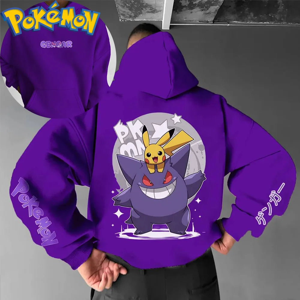 Pokemon Gengar & Pikachu Hoodie Set