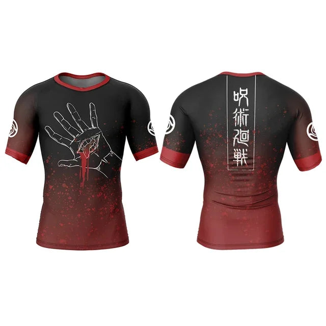 Jujutsu Kaisen 3D Print Gym T-Shirt – Oversized Anime Tee