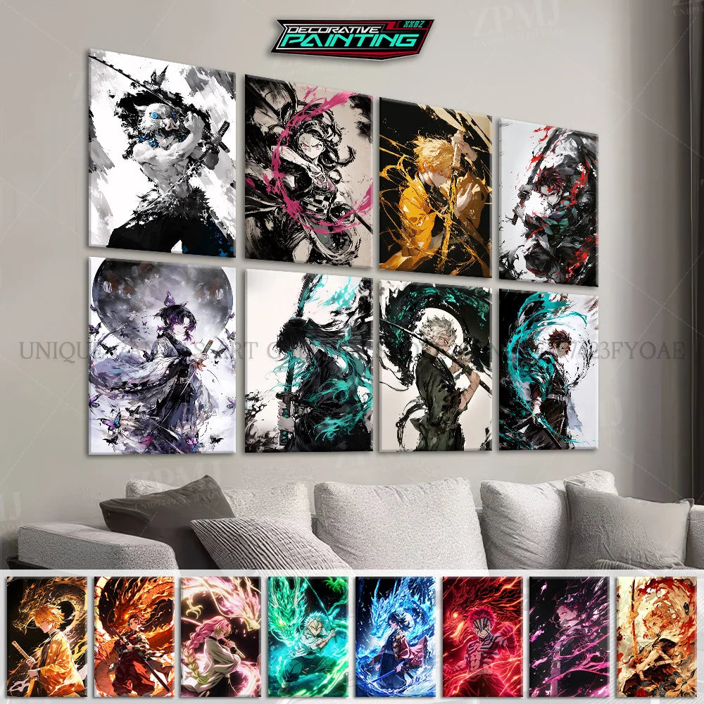 Demon Slayer Poster Art – Anime Canvas Wall Print