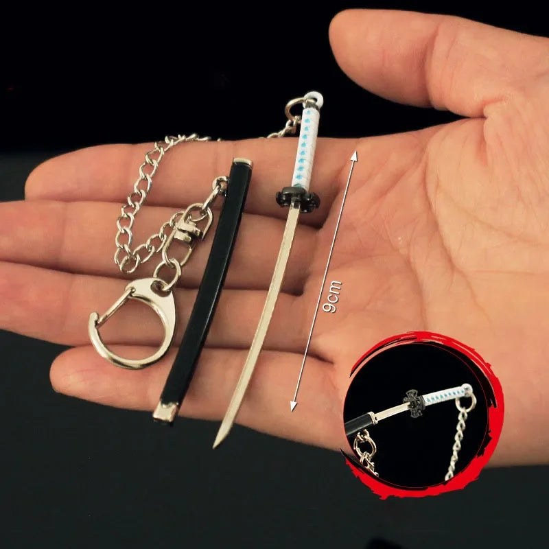 Demon Slayer Mini Katana Keychain 9cm – Tanjiro & Inosuke