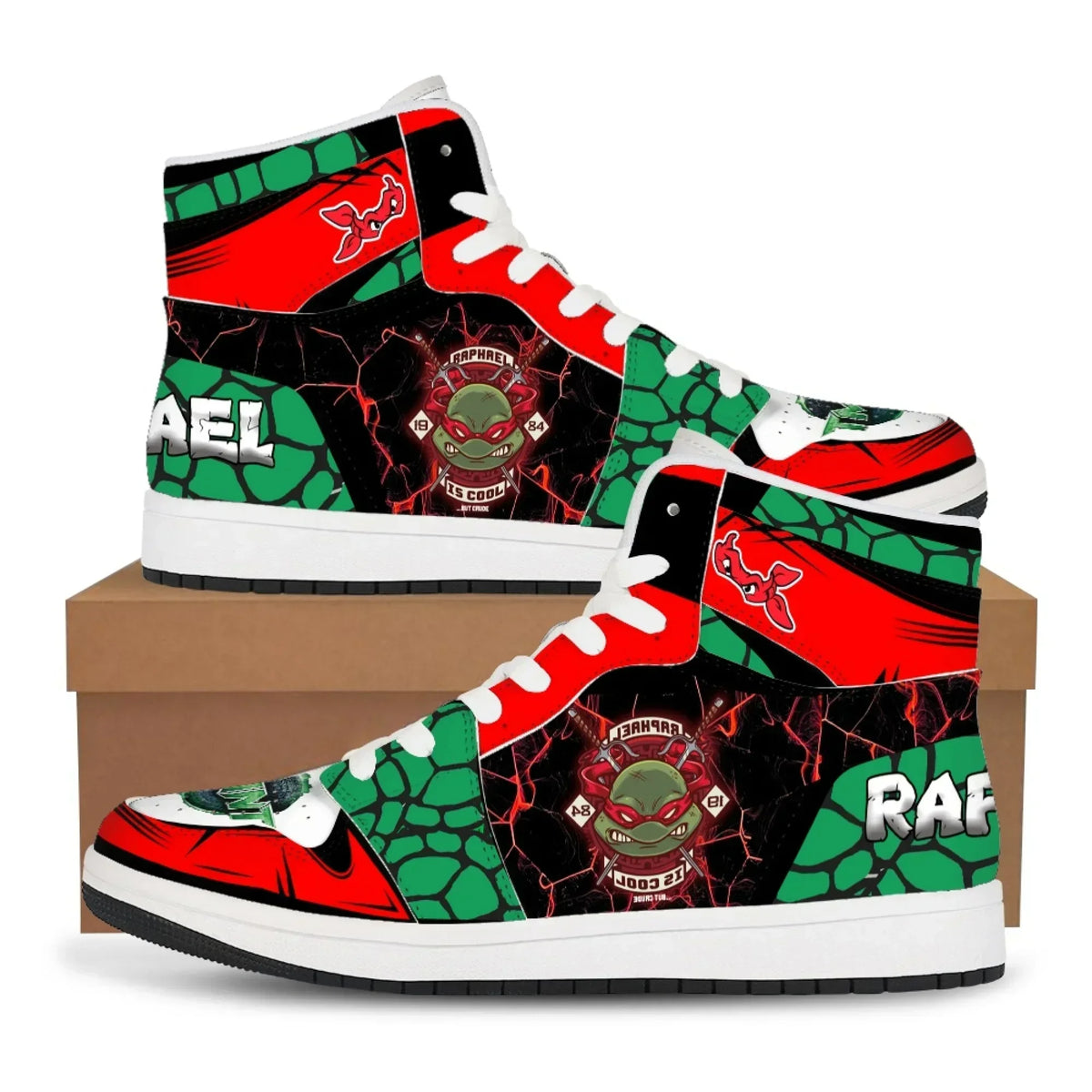 TMNT High-Top Sneakers – Ninja Turtles Anime Shoes