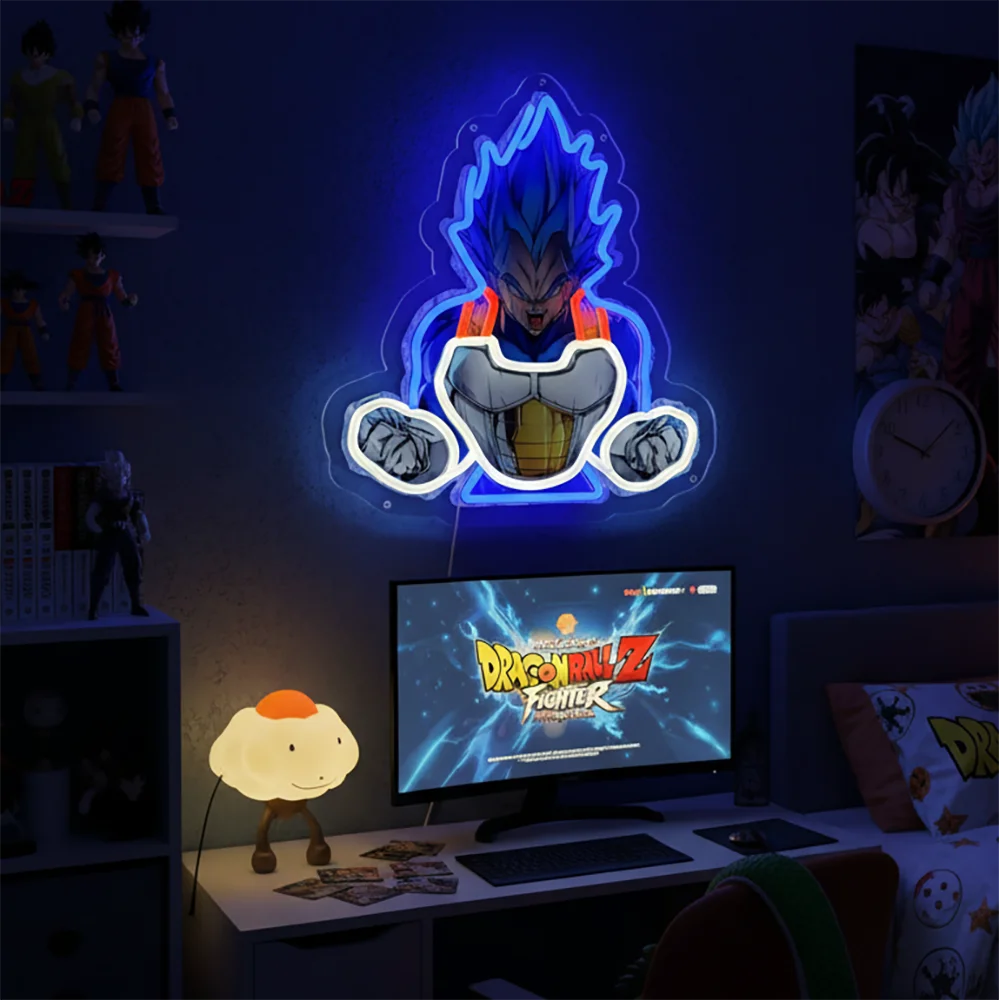 Pokémon & Dragon Ball Neon LED Light – Anime Wall Art