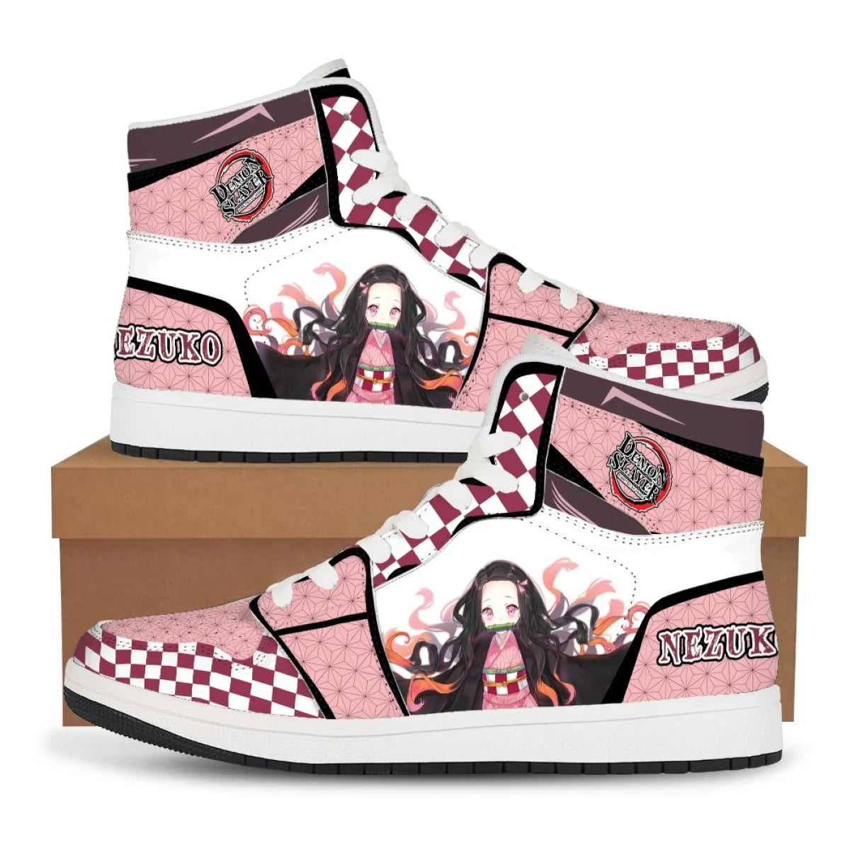 Demon Slayer Basketball Sneakers – Tanjiro & Nezuko Shoes