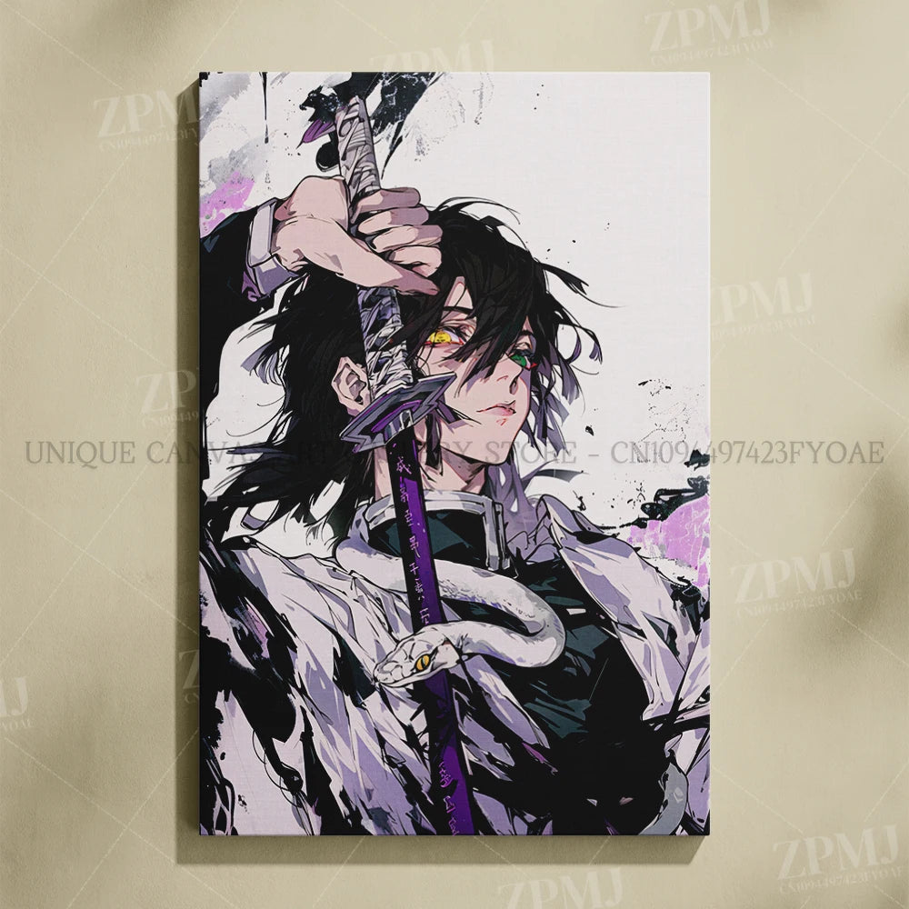 Demon Slayer Poster Art – Anime Canvas Wall Print