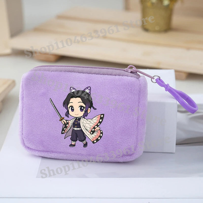 Demon Slayer Coin Purse – Anime Plush Mini Wallet