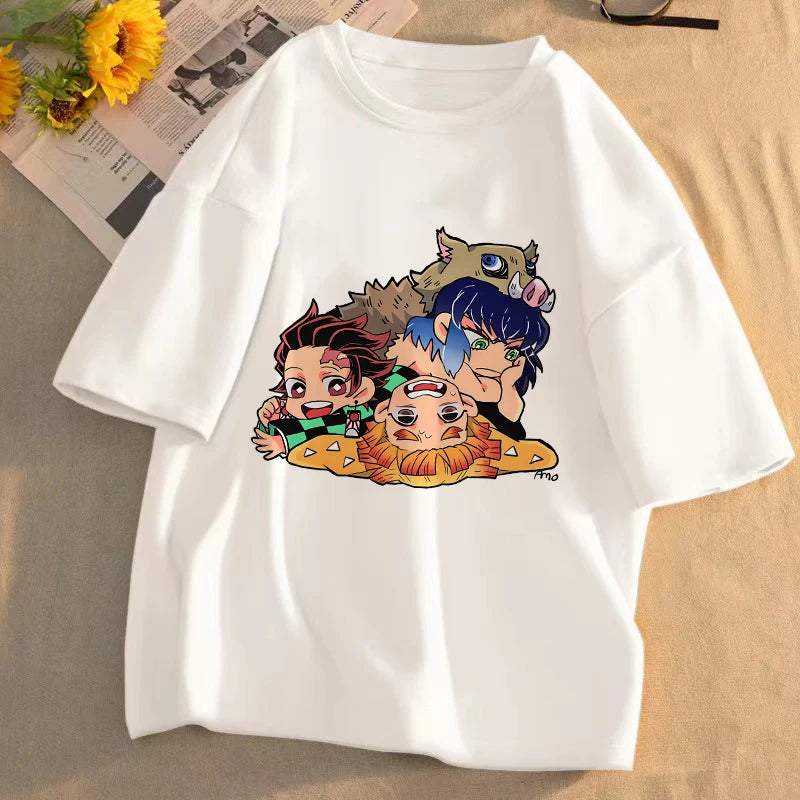 Demon Slayer Graphic T-Shirt – Unisex Anime Tee