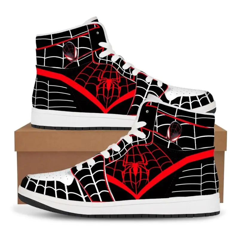 Spider-Man High-Top Sneakers – Marvel Casual Shoes