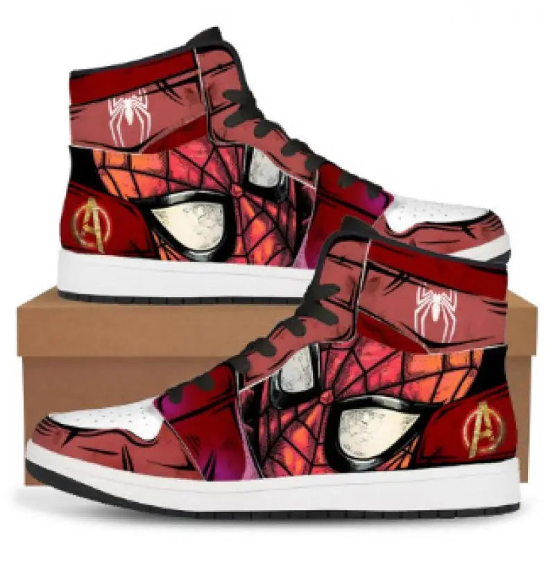 Spider-Man High-Top Sneakers – Marvel Casual Shoes
