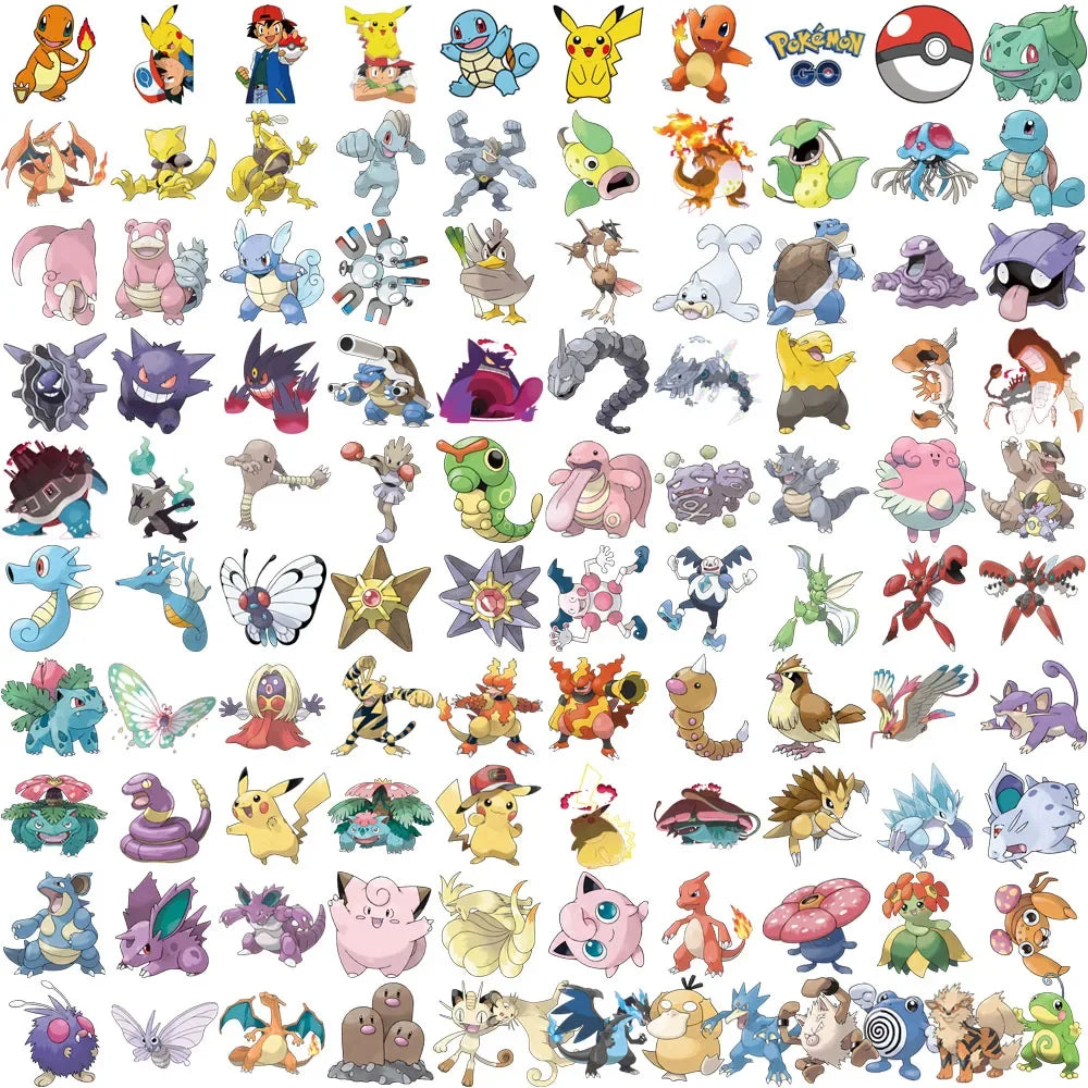 Pikachu Pokémon Sticker Pack – Bulk 100/200pcs