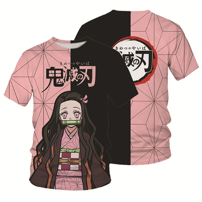 Demon Slayer Kids 3D Print T-Shirt – Anime Tee