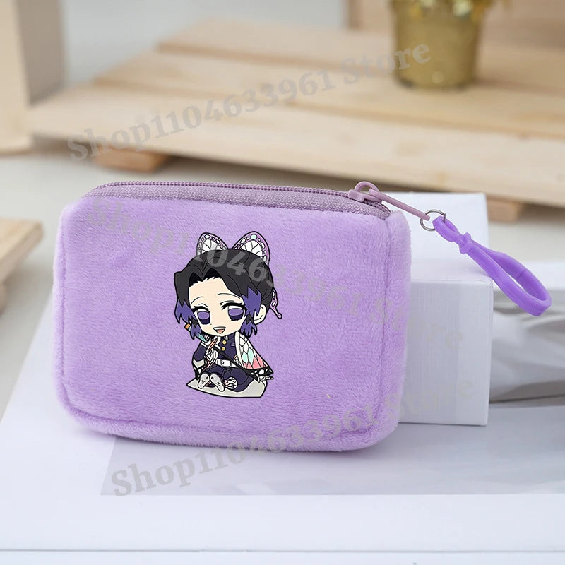 Demon Slayer Coin Purse – Anime Plush Mini Wallet
