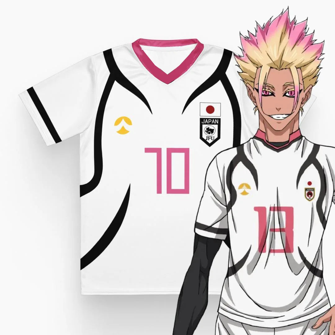 Shidou & Sae Soccer Jersey – Blue Lock Anime Tee
