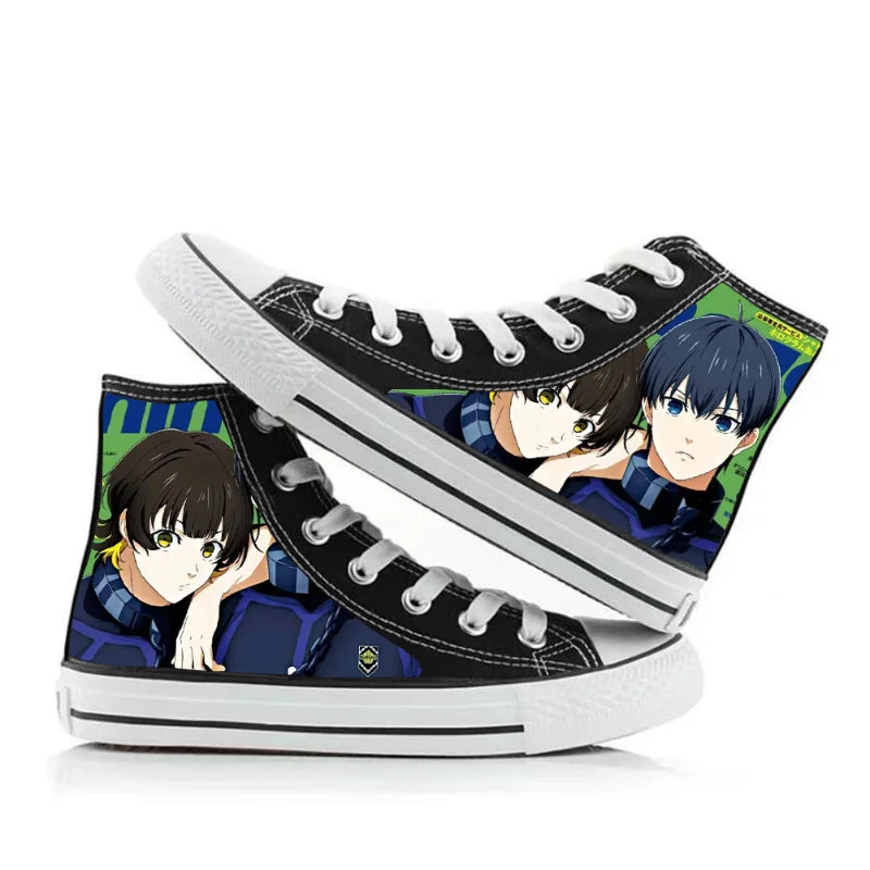 Blue Lock Bachira Sneakers – Anime High-Top Shoes