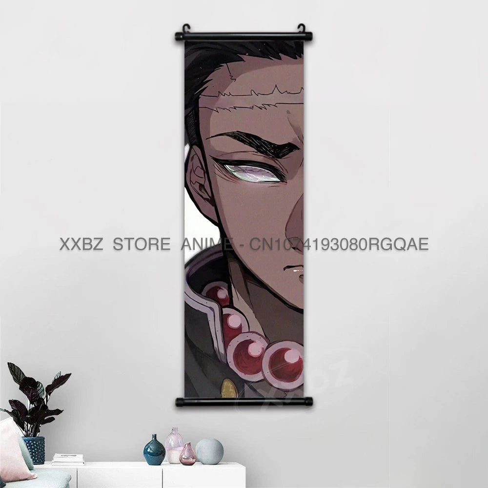Shinobu Kocho Scroll Poster – Demon Slayer Canvas Wall Art