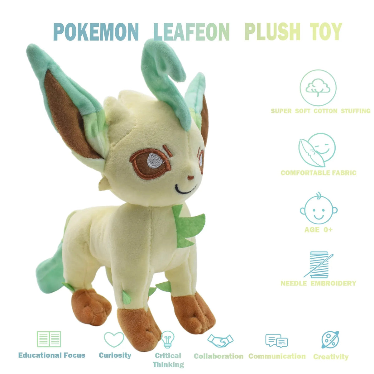 Eeveelution Plush Toys – Sylveon, Umbreon, Leafeon & More
