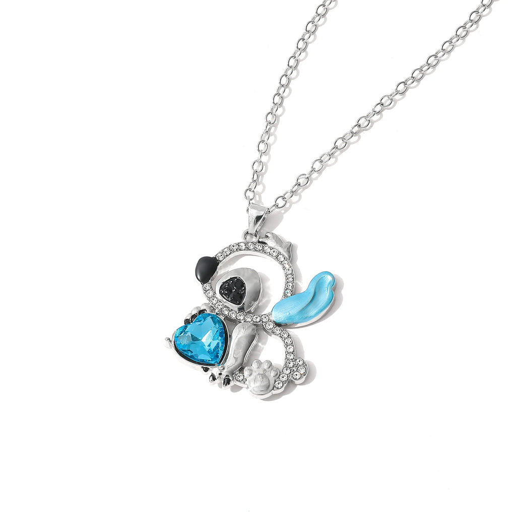 Stitch Heart Rhinestone Necklace – Lilo & Stitch
