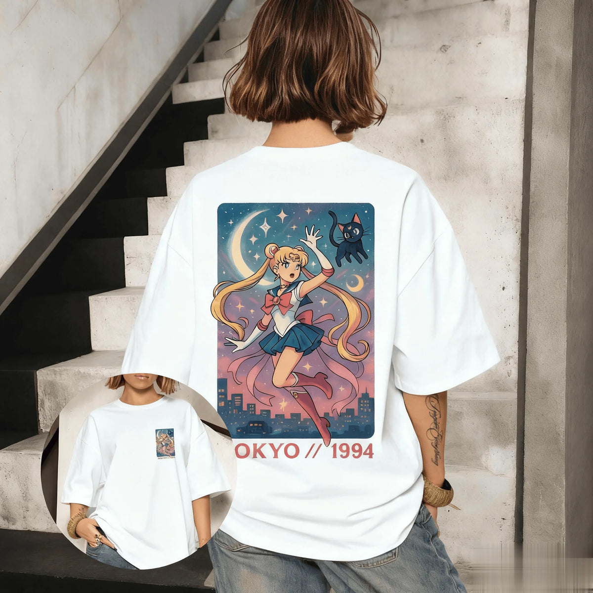 Sailor Moon Graphic T-Shirt – Vintage Oversized Anime Tee