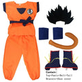 Goku Kids & Adult Cosplay Costume – Dragon Ball with Tail & Wig