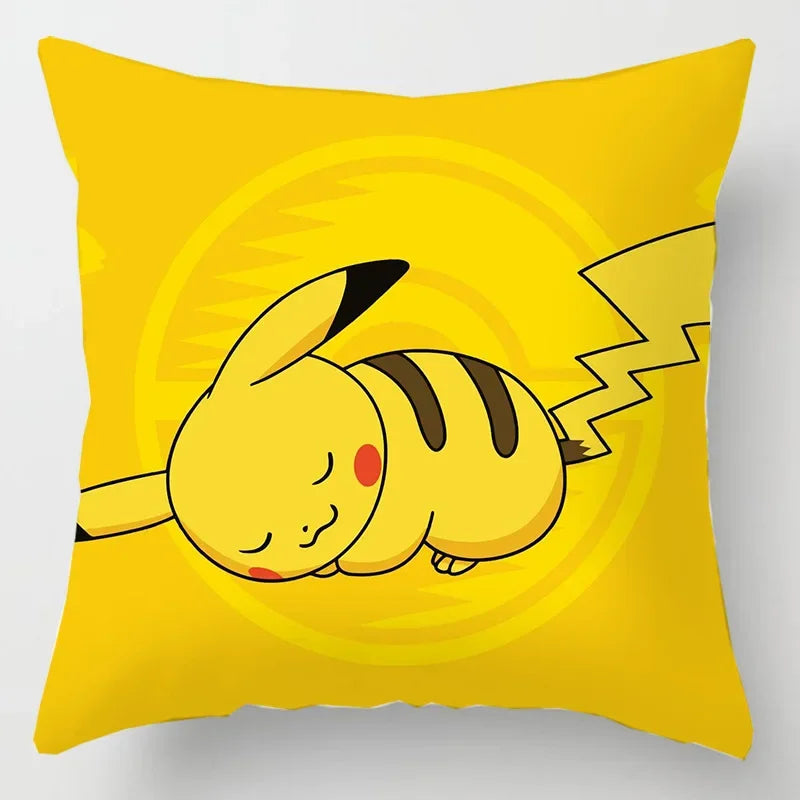 Pikachu Pillow Cover 45x45cm – Pokémon Cushion Case