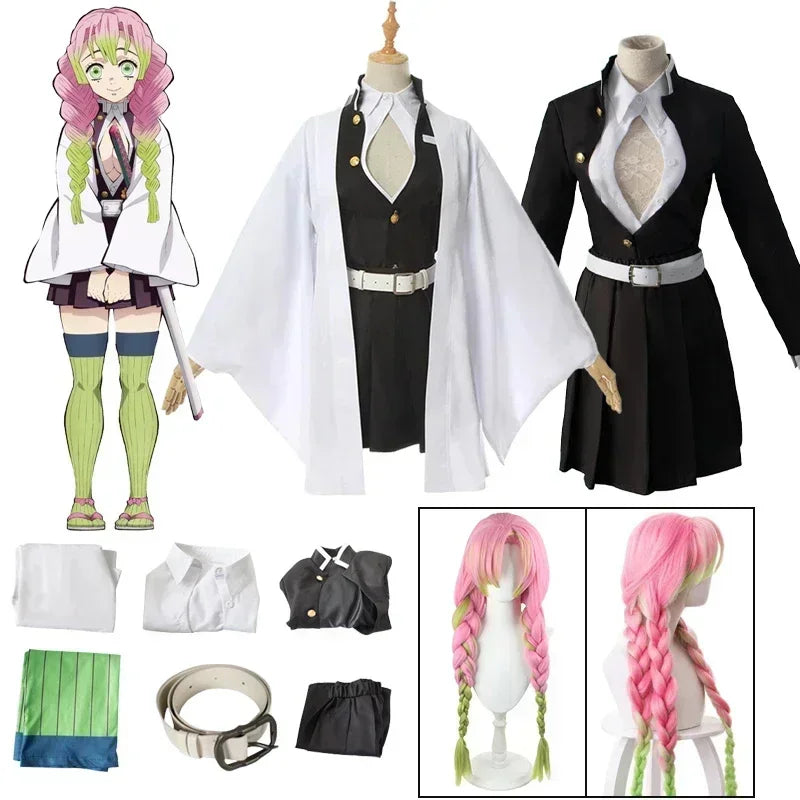 Mitsuri Kanroji Cosplay Costume – Demon Slayer Kimono & Haori