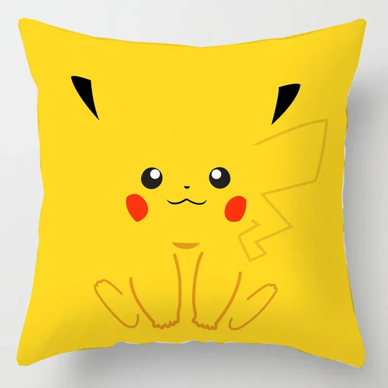 Pikachu Pillow Cover 45x45cm – Pokémon Cushion Case