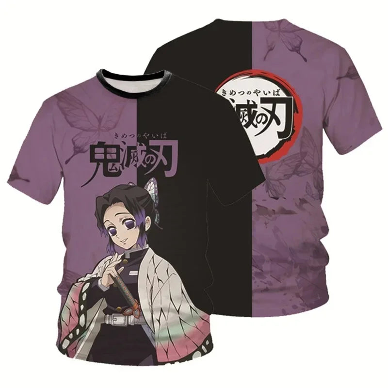 Demon Slayer 3D T-Shirt – Parent & Child Anime Tee