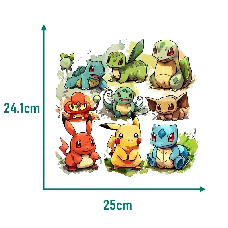 Pikachu Iron-On Patches – 2pcs Pokémon Clothing Patches
