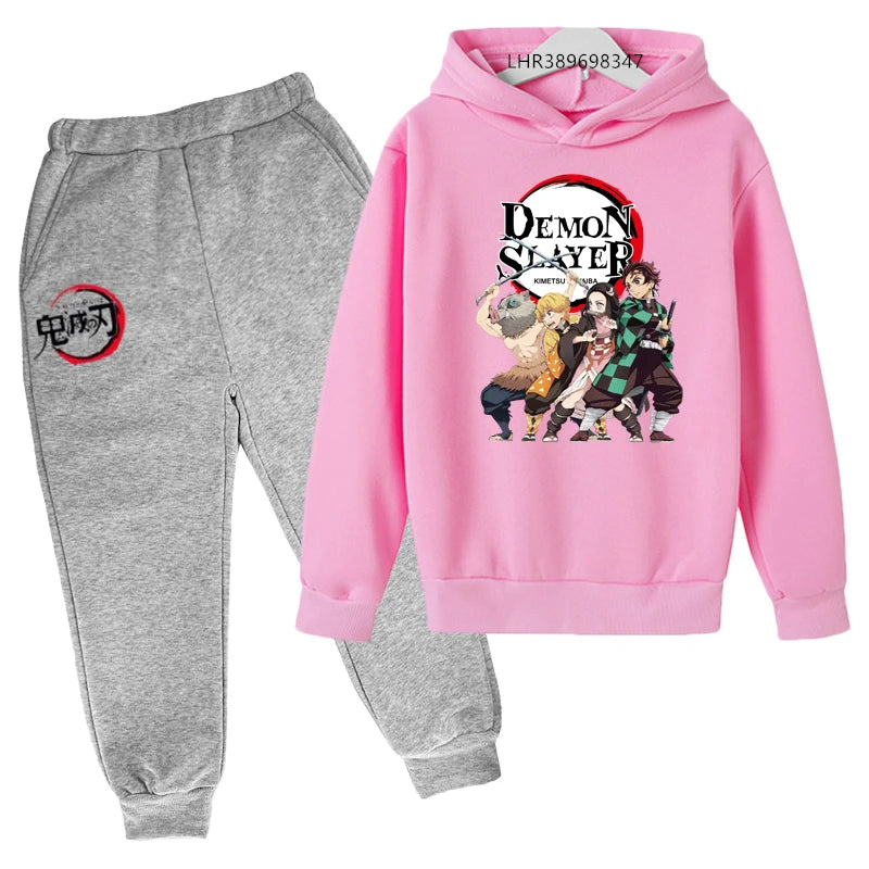 Anime Ninja Kids Hoodie & Pants Set