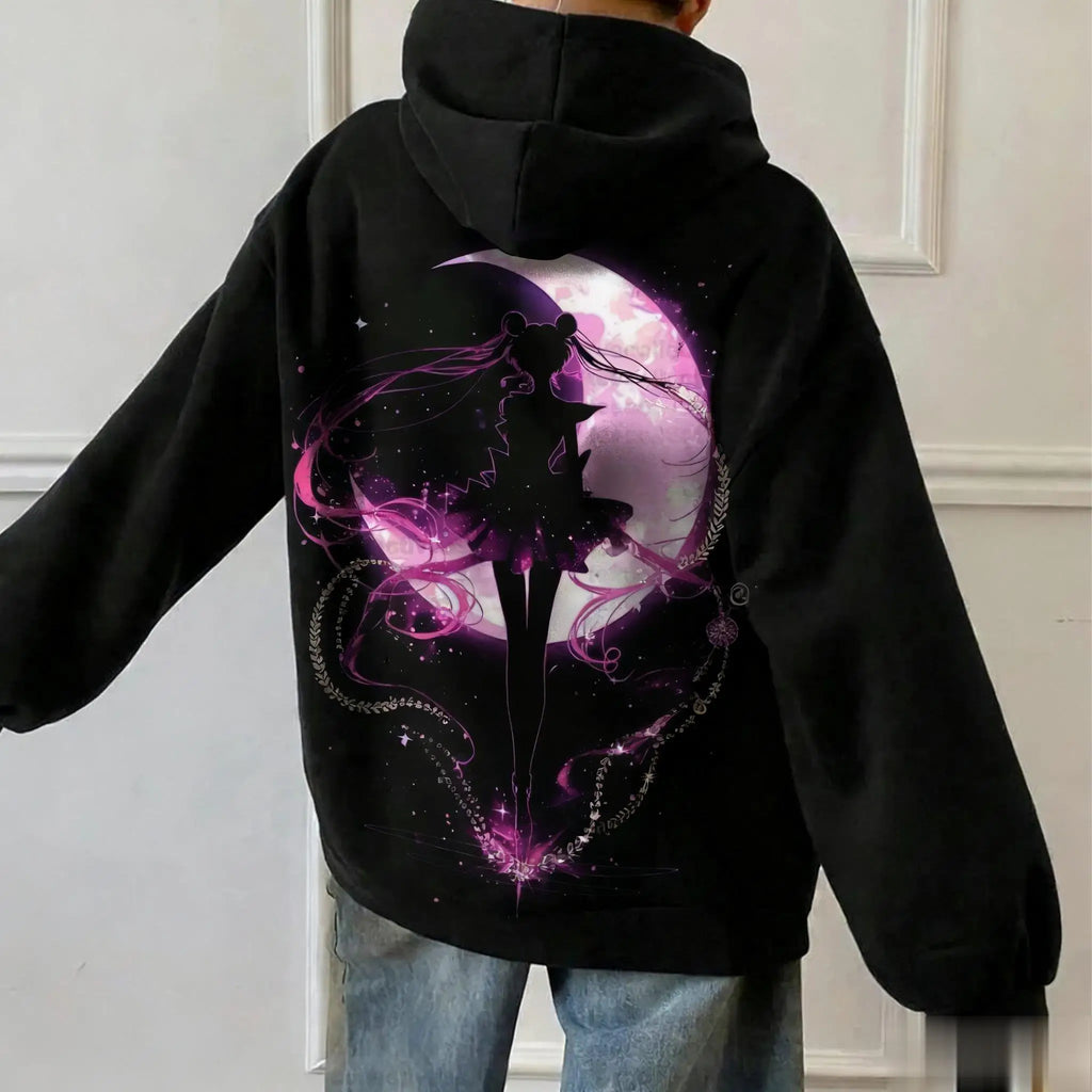 Sailor Moon Oversized Hoodie – Kawaii Anime Pullover